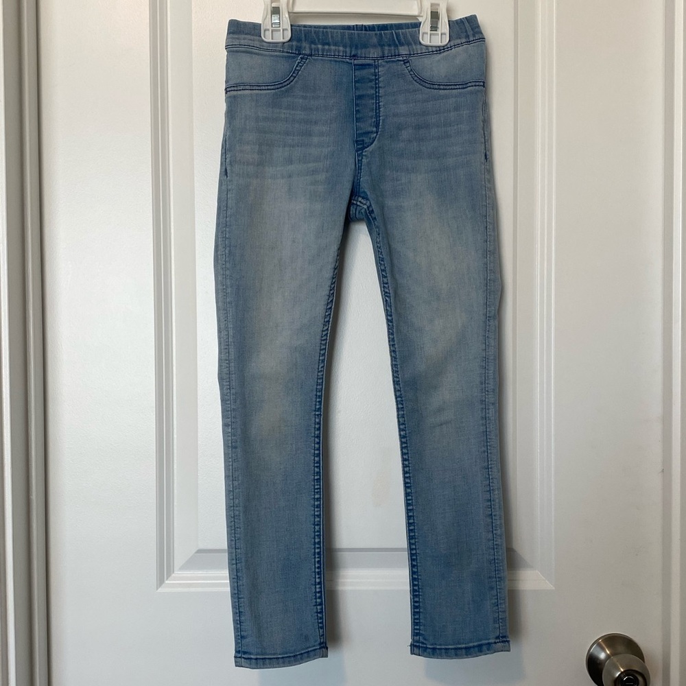 Light Wash Denim Jeggings | Girls 6-7Y